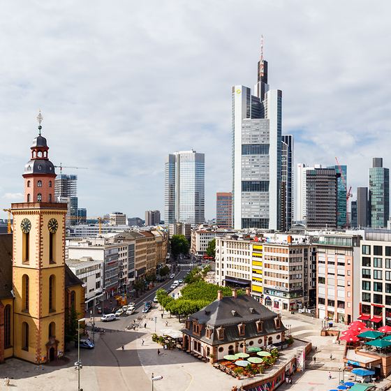 Blick über die Frankfurter Innenstadt