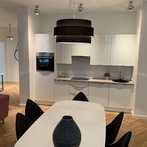 Küche und Essbereich des Business Apartments Grand Ouest