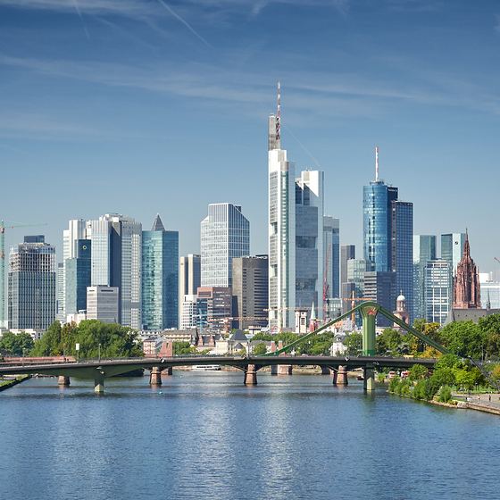 Das Mainufer in Frankfurt